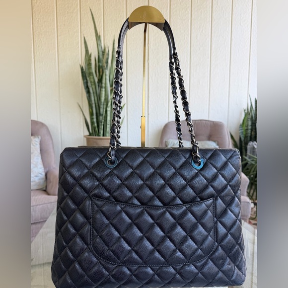 🔥🔥LIKE NEW Chanel Grand Shopper Tote Caviar Leather COA READY🔥🔥 - Picture 6 of 16